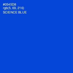 #0545D8 - Science Blue Color Image